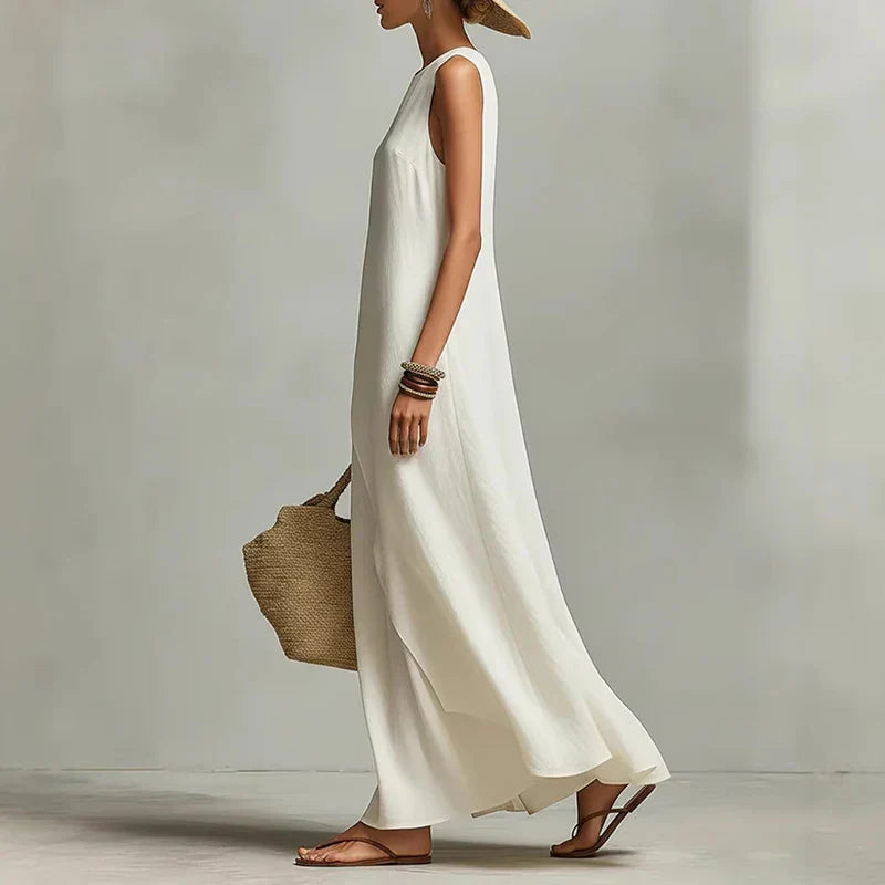 Saffira Luftiges Lässiges Maxikleid
