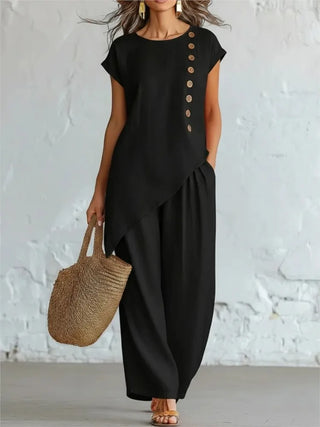 Audrey Sommer Linen Coordinated Set