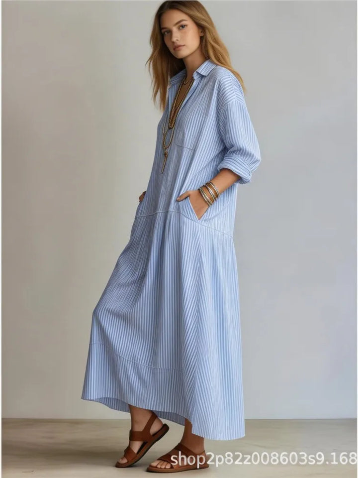 Gestreiftes Maxikleid von Madeline