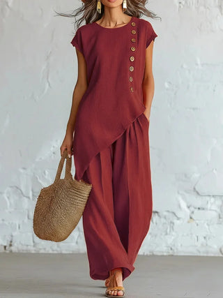 Audrey Sommer Linen Coordinated Set