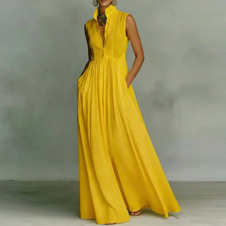 Shakira Ärmelloses Maxikleid mit Rüschen