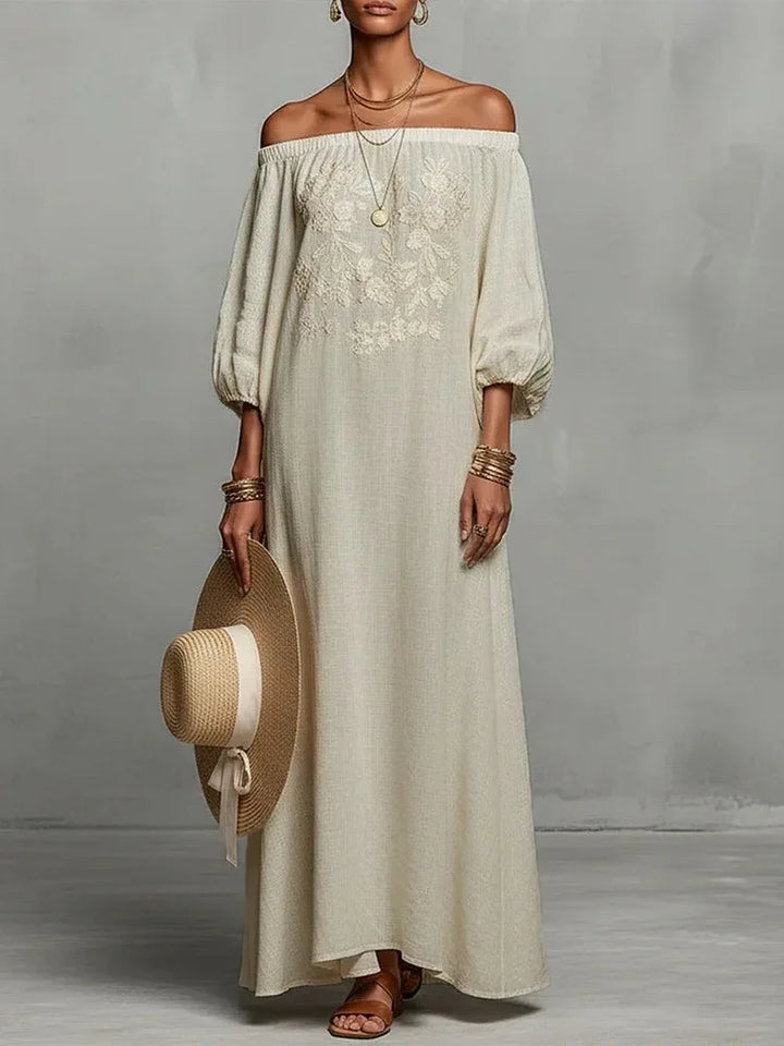 Evadelle Off-Shoulder Maxi Dress