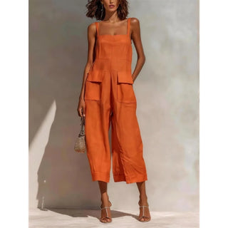 Aria Summer Linen Jumpsuit