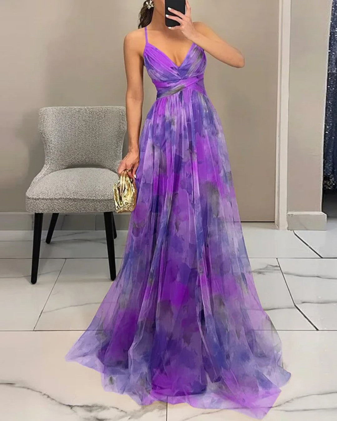 Giselle - Zauberhaftes Maxikleid mit Blumenprint