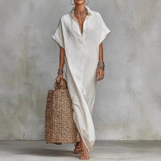 Maxikleid mit kurzen Ärmeln von Salone