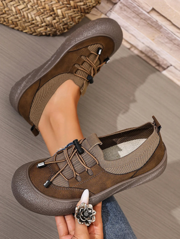 Joelle Elastische Slip-On Schnürschuhe