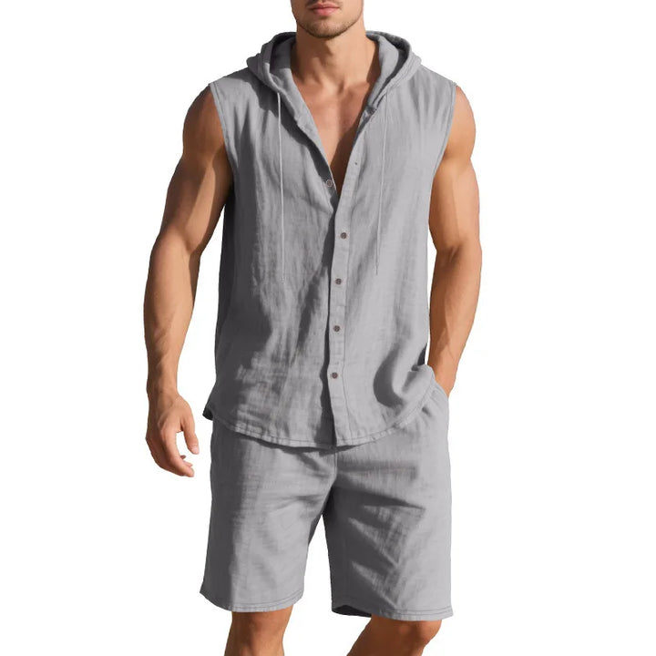 Coastal Line Linen Match Set