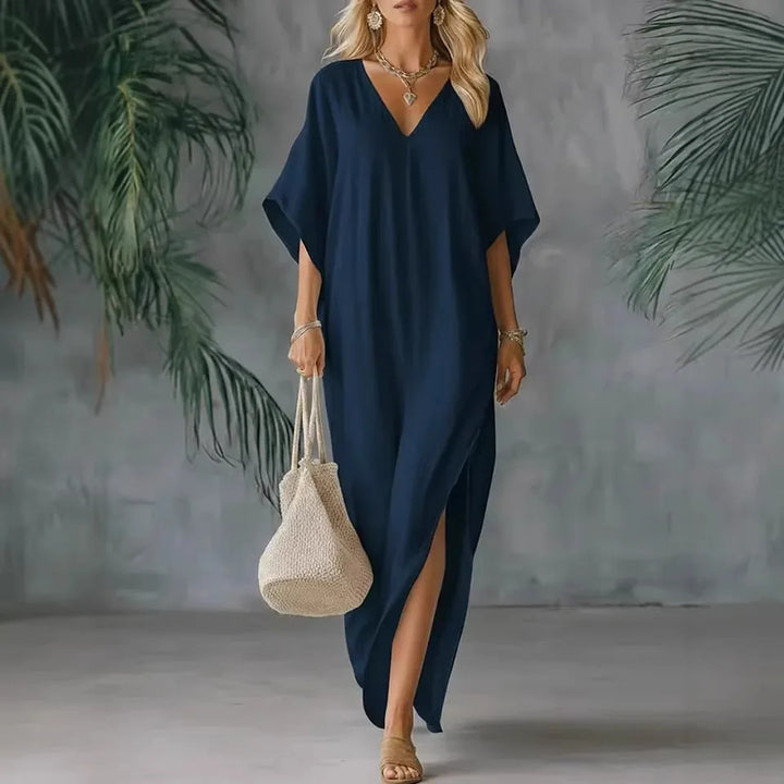 Saffira Lockeres Maxi-Kleid" could be rewritten as "Saffira Relaxed Fit Maxi Dress.
