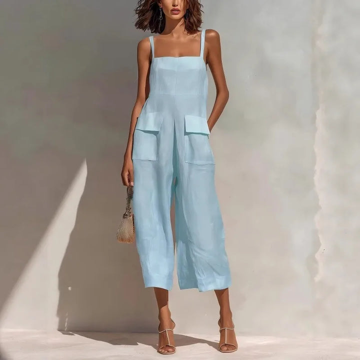 Aria Summer Linen Jumpsuit