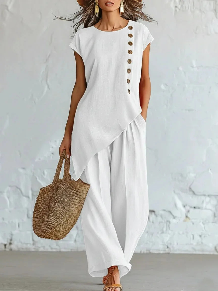 Audrey Sommer Linen Coordinated Set