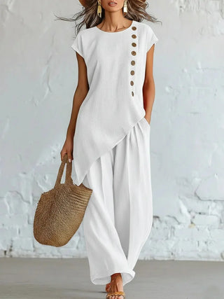 Audrey Sommer Linen Coordinated Set