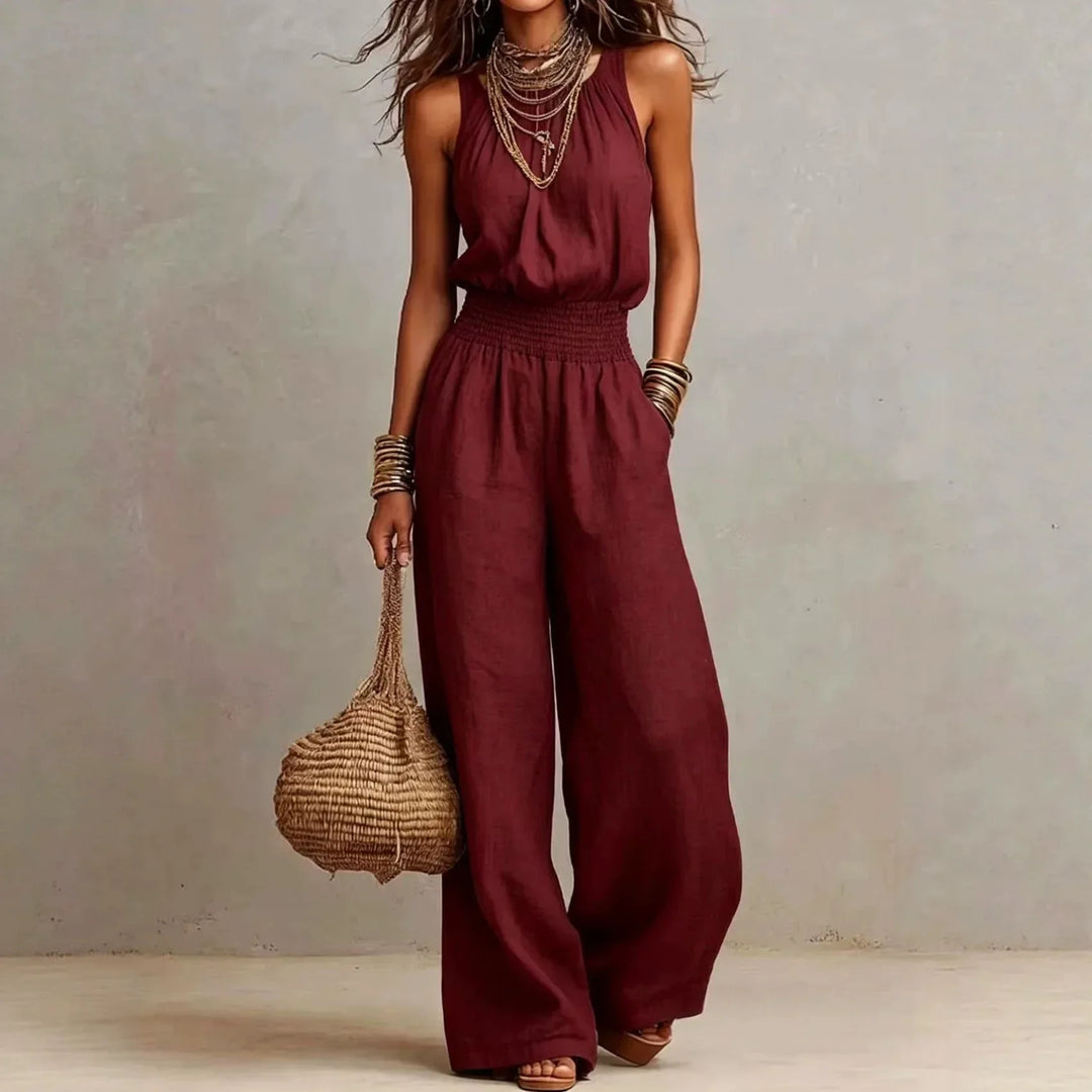 Bianca Weitbeiniger Fließender Jumpsuit