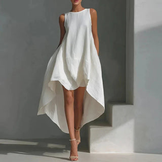 Riley High-Low Maxi Dress with Flowy Design