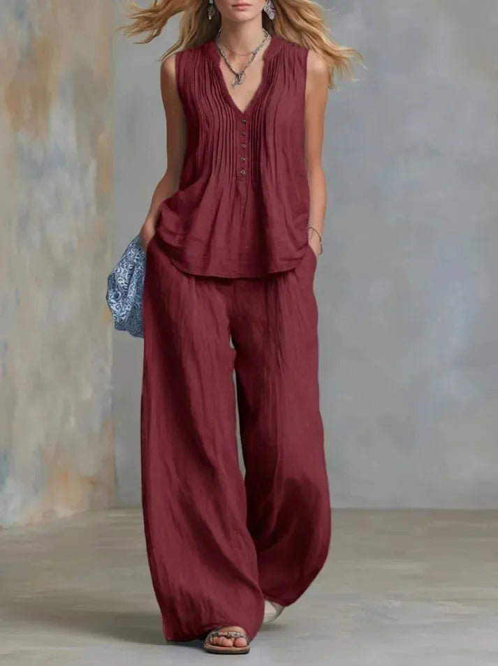Lauren Faltenrock Zweiteiliges Set