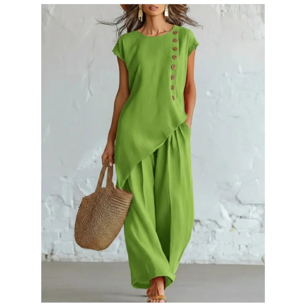 Audrey Sommer Linen Coordinated Set