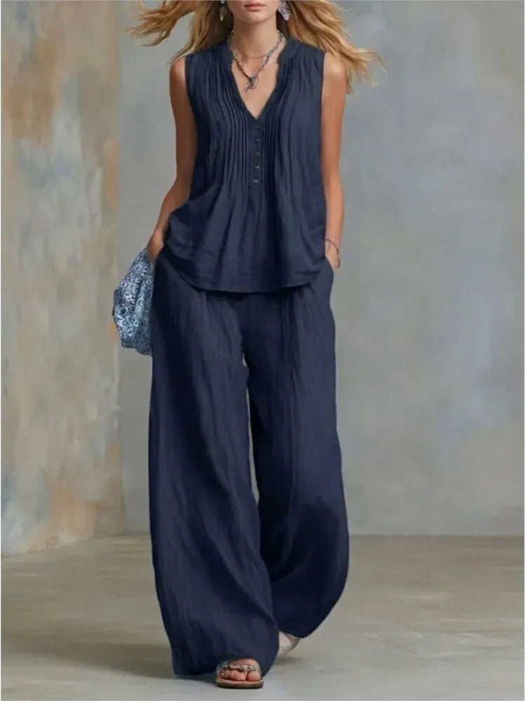 Lauren Faltenrock Zweiteiliges Set