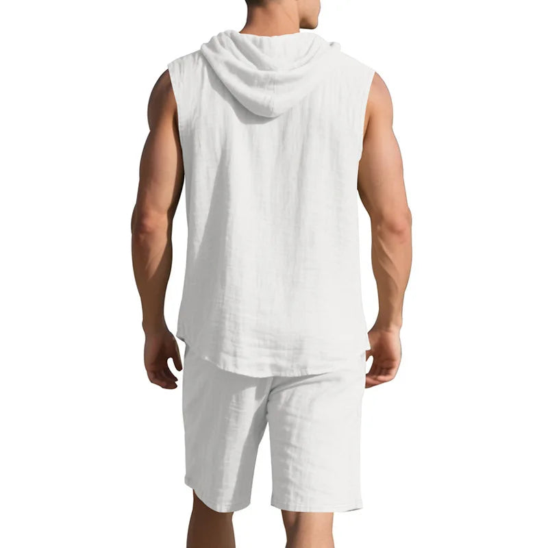 Coastal Line Linen Match Set