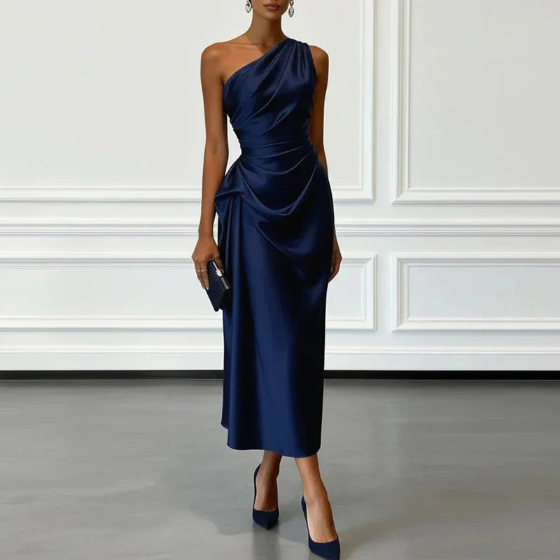 Paulina Satin Brautgastkleid