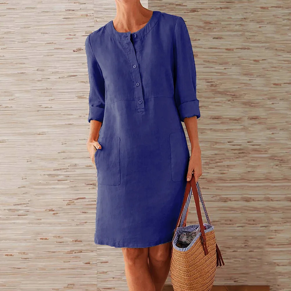 Camille Langarm Kurzkleid