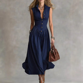 "Martina Elegantes Fließendes Midi-Kleid" could be rewritten as "Martina Stilvolles Fließendes Midi-Kleid".
