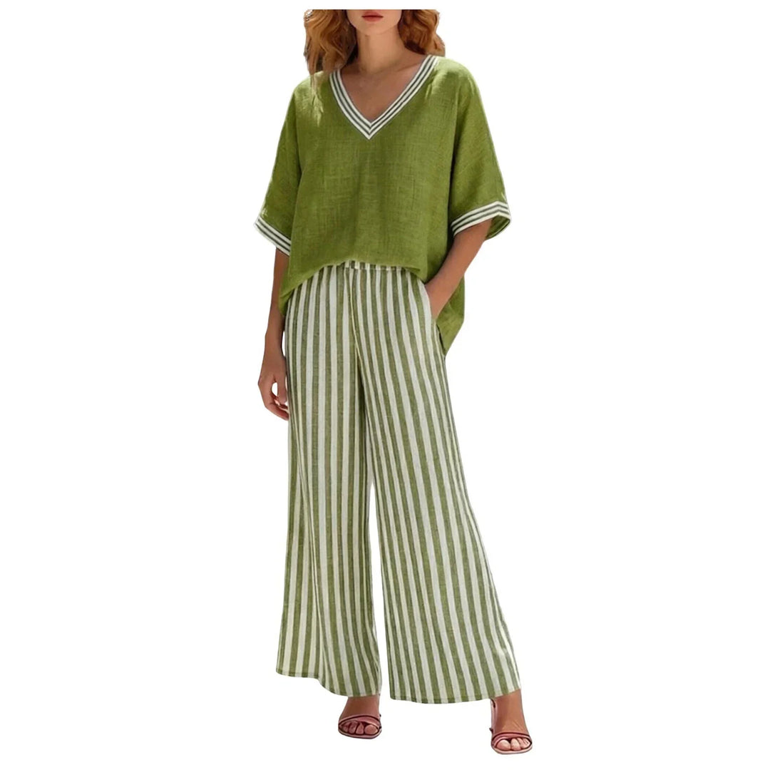 Marissa Gestreiftes Zweiteiliges Outfit
