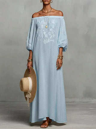Evadelle Off-Shoulder Maxi Dress