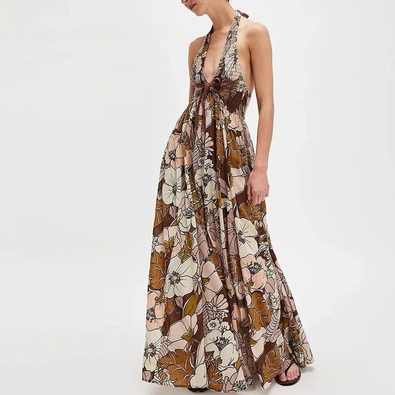 Yasmine Floral Cutout Maxi Dress