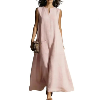 Palmer Ärmelloses Maxi-Sommerkleid in A-Linie