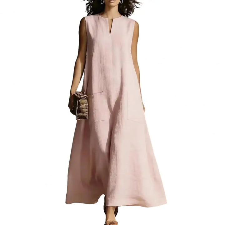 Palmer Ärmelloses Maxi-Sommerkleid in A-Linie