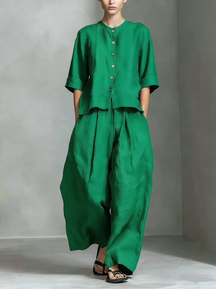 Zerina Linen Coordinated Set