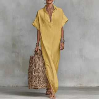 Maxikleid mit kurzen Ärmeln von Salone