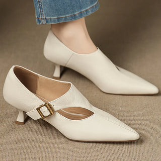 Yasmine Leather Heels