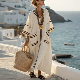 Gracia Breezy V-Neck Maxi Summer Dress