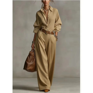 Avery Relaxed Fit Button-Up Lounge Set