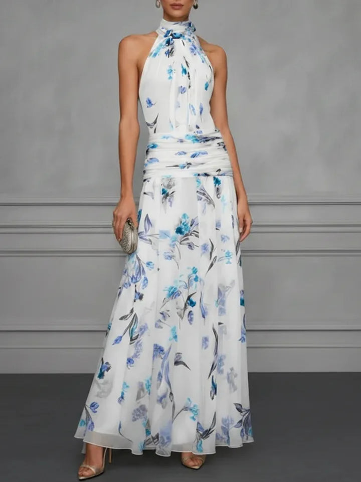Jasmin Halter-Blumenkleid für Hochzeitsgäste