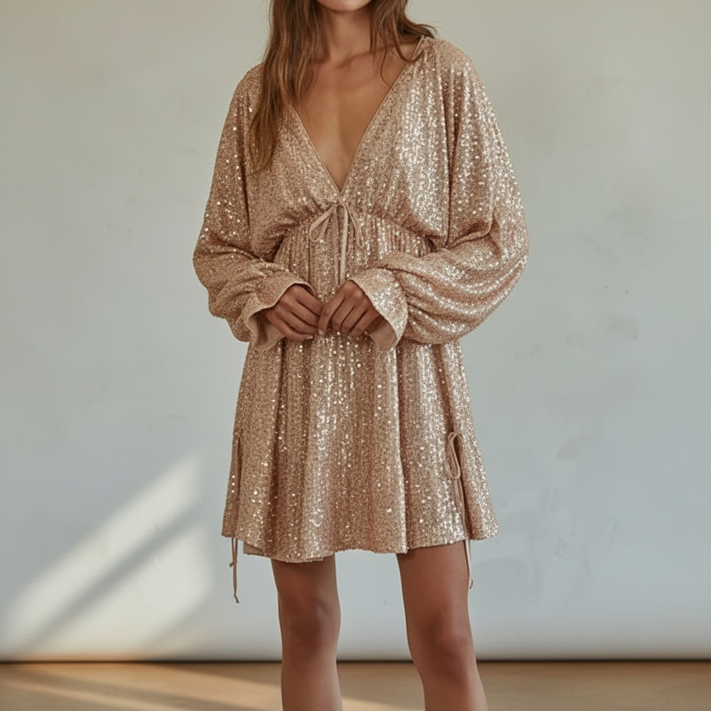 Abendkleid mit Pailletten von Morgan