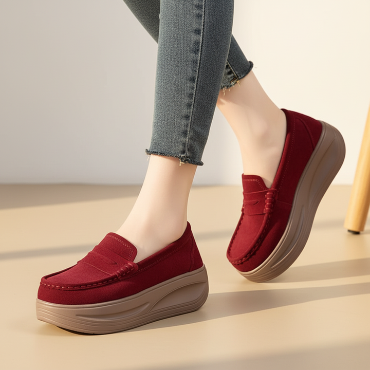 Rosalie Suede Platform Walking Shoes