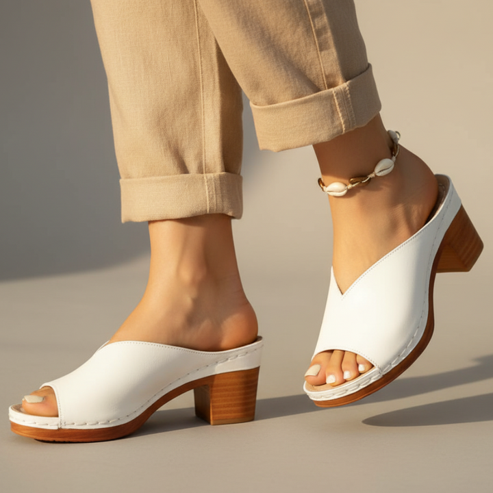 Rosaline Orthopedic Chunky High Heel Sandals