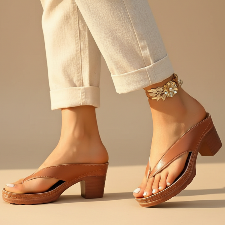 Vanessa Plattform Zehentrenner-Sandalen