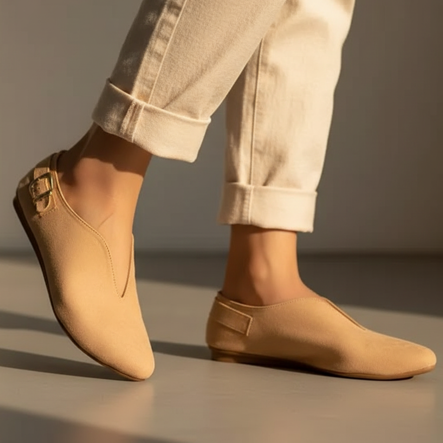 Katherine Spitz zulaufende Ballerinas" could be rewritten as "Katherine Pointed Toe Ballerinas.