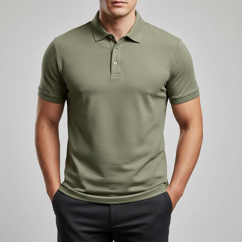 Leonard Baumwoll-Polo mit Kragen