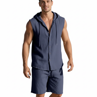 Coastal Line Linen Match Set