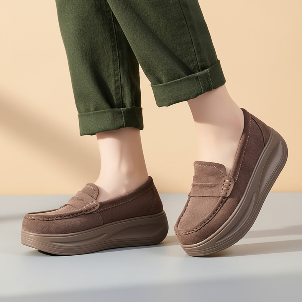 Rosalie Suede Platform Walking Shoes