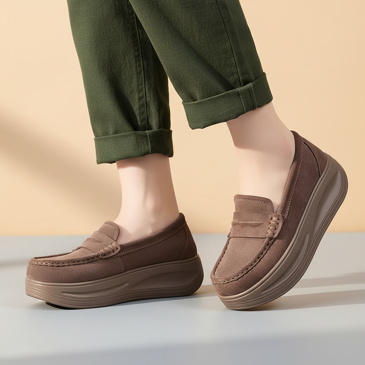 Rosalie Suede Platform Walking Shoes