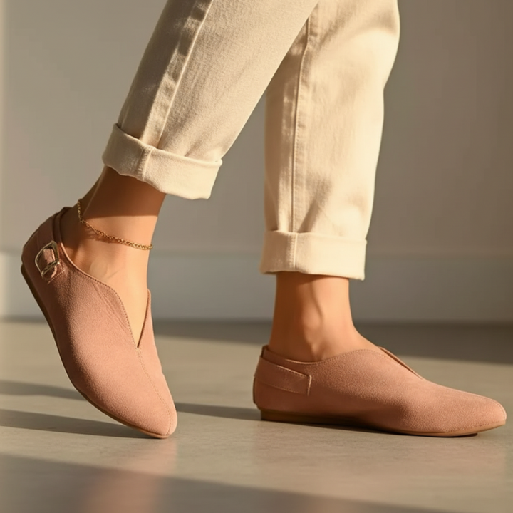 Katherine Spitz zulaufende Ballerinas" could be rewritten as "Katherine Pointed Toe Ballerinas.