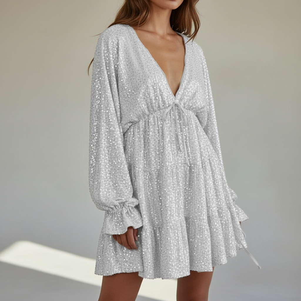Abendkleid mit Pailletten von Morgan