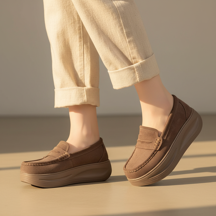 Rosalie Suede Platform Walking Shoes