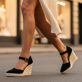 Zia Wedge Sandals with Ankle Straps