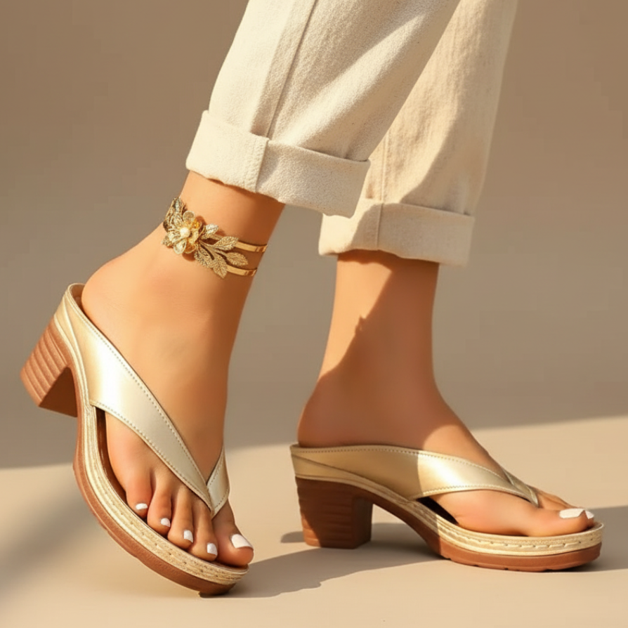 Vanessa Plattform Zehentrenner-Sandalen