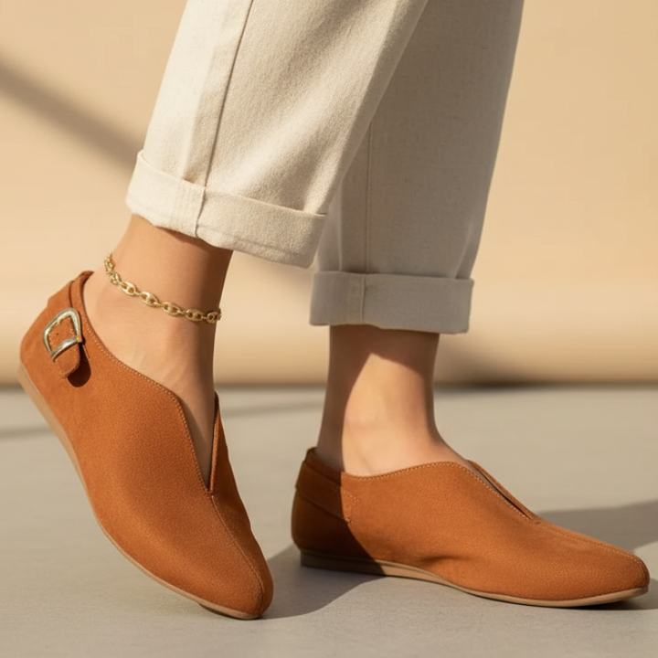 Katherine Spitz zulaufende Ballerinas" could be rewritten as "Katherine Pointed Toe Ballerinas.